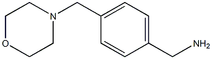 [4-(morpholin-4-ylmethyl)phenyl]methanamine 结构式