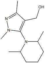 [5-(2,6-dimethylpiperidin-1-yl)-1,3-dimethyl-1H-pyrazol-4-yl]methanol 结构式