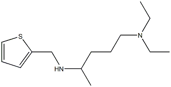 [5-(diethylamino)pentan-2-yl](thiophen-2-ylmethyl)amine 结构式