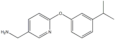 [6-(3-isopropylphenoxy)pyridin-3-yl]methylamine 结构式