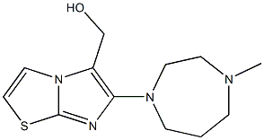 [6-(4-methyl-1,4-diazepan-1-yl)imidazo[2,1-b][1,3]thiazol-5-yl]methanol 结构式