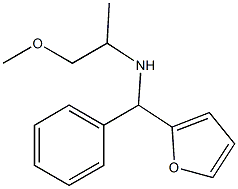 [furan-2-yl(phenyl)methyl](1-methoxypropan-2-yl)amine 结构式