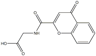 {[(4-oxo-4H-chromen-2-yl)carbonyl]amino}acetic acid 结构式