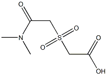 {[2-(dimethylamino)-2-oxoethyl]sulfonyl}acetic acid 结构式