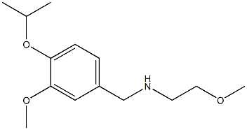 {[3-methoxy-4-(propan-2-yloxy)phenyl]methyl}(2-methoxyethyl)amine 结构式
