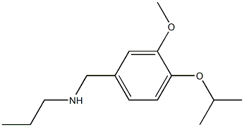 {[3-methoxy-4-(propan-2-yloxy)phenyl]methyl}(propyl)amine 结构式