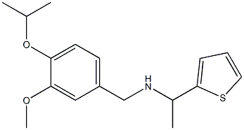 {[3-methoxy-4-(propan-2-yloxy)phenyl]methyl}[1-(thiophen-2-yl)ethyl]amine 结构式