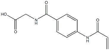 {[4-(acryloylamino)benzoyl]amino}acetic acid 结构式