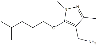 {1,3-dimethyl-5-[(4-methylpentyl)oxy]-1H-pyrazol-4-yl}methanamine 结构式
