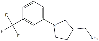 {1-[3-(trifluoromethyl)phenyl]pyrrolidin-3-yl}methylamine 结构式