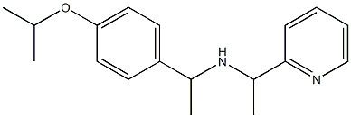 {1-[4-(propan-2-yloxy)phenyl]ethyl}[1-(pyridin-2-yl)ethyl]amine 结构式