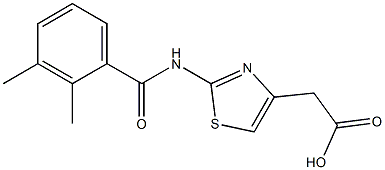 {2-[(2,3-dimethylbenzoyl)amino]-1,3-thiazol-4-yl}acetic acid 结构式