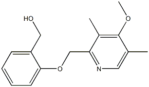 {2-[(4-methoxy-3,5-dimethylpyridin-2-yl)methoxy]phenyl}methanol 结构式