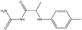 {2-[(4-methylphenyl)amino]propanoyl}urea 结构式