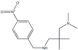{2-[(dimethylamino)methyl]-2-methylpropyl}[(4-nitrophenyl)methyl]amine 结构式