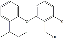 {2-[2-(butan-2-yl)phenoxy]-6-chlorophenyl}methanol 结构式