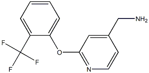 {2-[2-(trifluoromethyl)phenoxy]pyridin-4-yl}methylamine 结构式