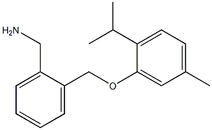 {2-[5-methyl-2-(propan-2-yl)phenoxymethyl]phenyl}methanamine 结构式