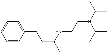 {2-[bis(propan-2-yl)amino]ethyl}(4-phenylbutan-2-yl)amine 结构式