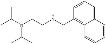 {2-[bis(propan-2-yl)amino]ethyl}(naphthalen-1-ylmethyl)amine 结构式