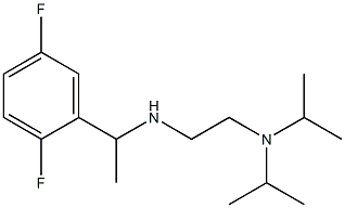 {2-[bis(propan-2-yl)amino]ethyl}[1-(2,5-difluorophenyl)ethyl]amine 结构式