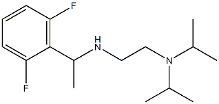 {2-[bis(propan-2-yl)amino]ethyl}[1-(2,6-difluorophenyl)ethyl]amine 结构式