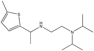 {2-[bis(propan-2-yl)amino]ethyl}[1-(5-methylthiophen-2-yl)ethyl]amine 结构式