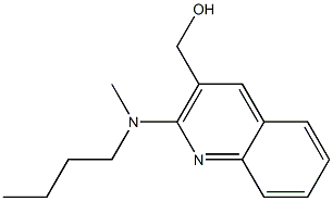 {2-[butyl(methyl)amino]quinolin-3-yl}methanol 结构式