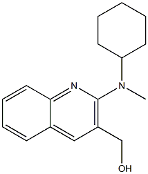 {2-[cyclohexyl(methyl)amino]quinolin-3-yl}methanol 结构式