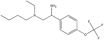 {2-amino-2-[4-(trifluoromethoxy)phenyl]ethyl}(butyl)ethylamine 结构式