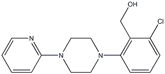 {2-chloro-6-[4-(pyridin-2-yl)piperazin-1-yl]phenyl}methanol 结构式