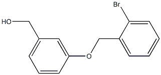 {3-[(2-bromophenyl)methoxy]phenyl}methanol 结构式