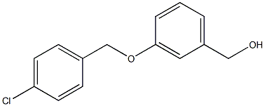 {3-[(4-chlorophenyl)methoxy]phenyl}methanol 结构式