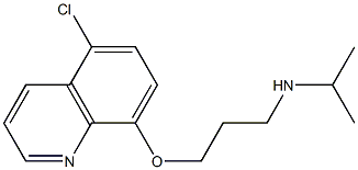 {3-[(5-chloroquinolin-8-yl)oxy]propyl}(propan-2-yl)amine 结构式