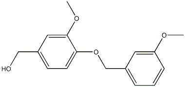 {3-methoxy-4-[(3-methoxyphenyl)methoxy]phenyl}methanol 结构式