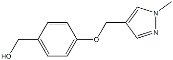 {4-[(1-methyl-1H-pyrazol-4-yl)methoxy]phenyl}methanol 结构式