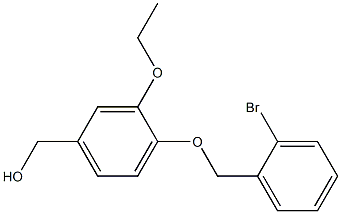 {4-[(2-bromophenyl)methoxy]-3-ethoxyphenyl}methanol 结构式