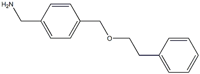 {4-[(2-phenylethoxy)methyl]phenyl}methanamine 结构式