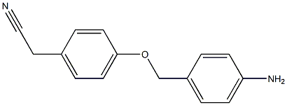 {4-[(4-aminobenzyl)oxy]phenyl}acetonitrile 结构式