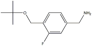 {4-[(tert-butoxy)methyl]-3-fluorophenyl}methanamine 结构式