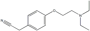 {4-[2-(diethylamino)ethoxy]phenyl}acetonitrile 结构式