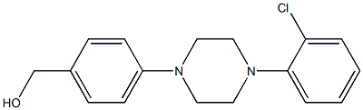 {4-[4-(2-chlorophenyl)piperazin-1-yl]phenyl}methanol 结构式