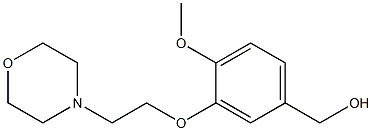 {4-methoxy-3-[2-(morpholin-4-yl)ethoxy]phenyl}methanol 结构式