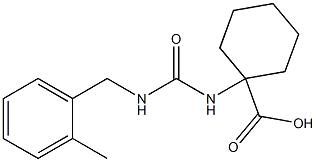 1-({[(2-methylbenzyl)amino]carbonyl}amino)cyclohexanecarboxylic acid 结构式