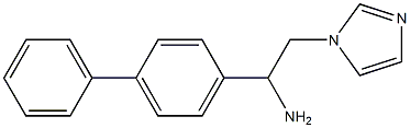 1-(1,1'-biphenyl-4-yl)-2-(1H-imidazol-1-yl)ethanamine 结构式