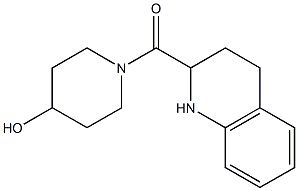 1-(1,2,3,4-tetrahydroquinolin-2-ylcarbonyl)piperidin-4-ol 结构式
