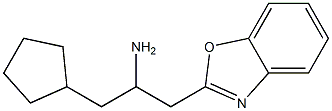 1-(1,3-benzoxazol-2-yl)-3-cyclopentylpropan-2-amine 结构式