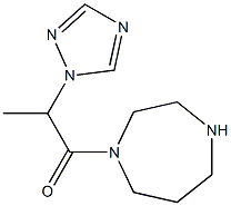 1-(1,4-diazepan-1-yl)-2-(1H-1,2,4-triazol-1-yl)propan-1-one 结构式