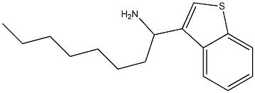 1-(1-benzothiophen-3-yl)octan-1-amine 结构式