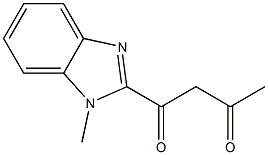 1-(1-methyl-1H-1,3-benzodiazol-2-yl)butane-1,3-dione 结构式